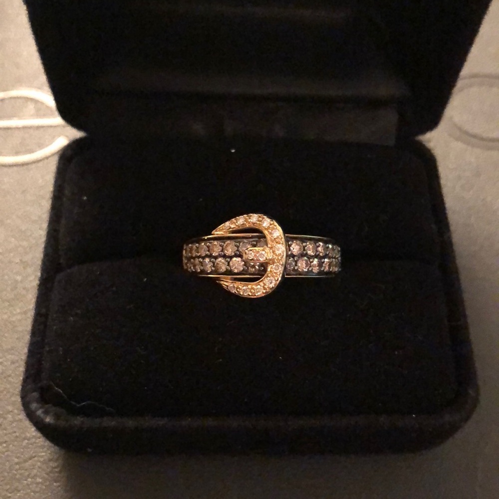 Women’s LeVian Diamond Buckle Ring